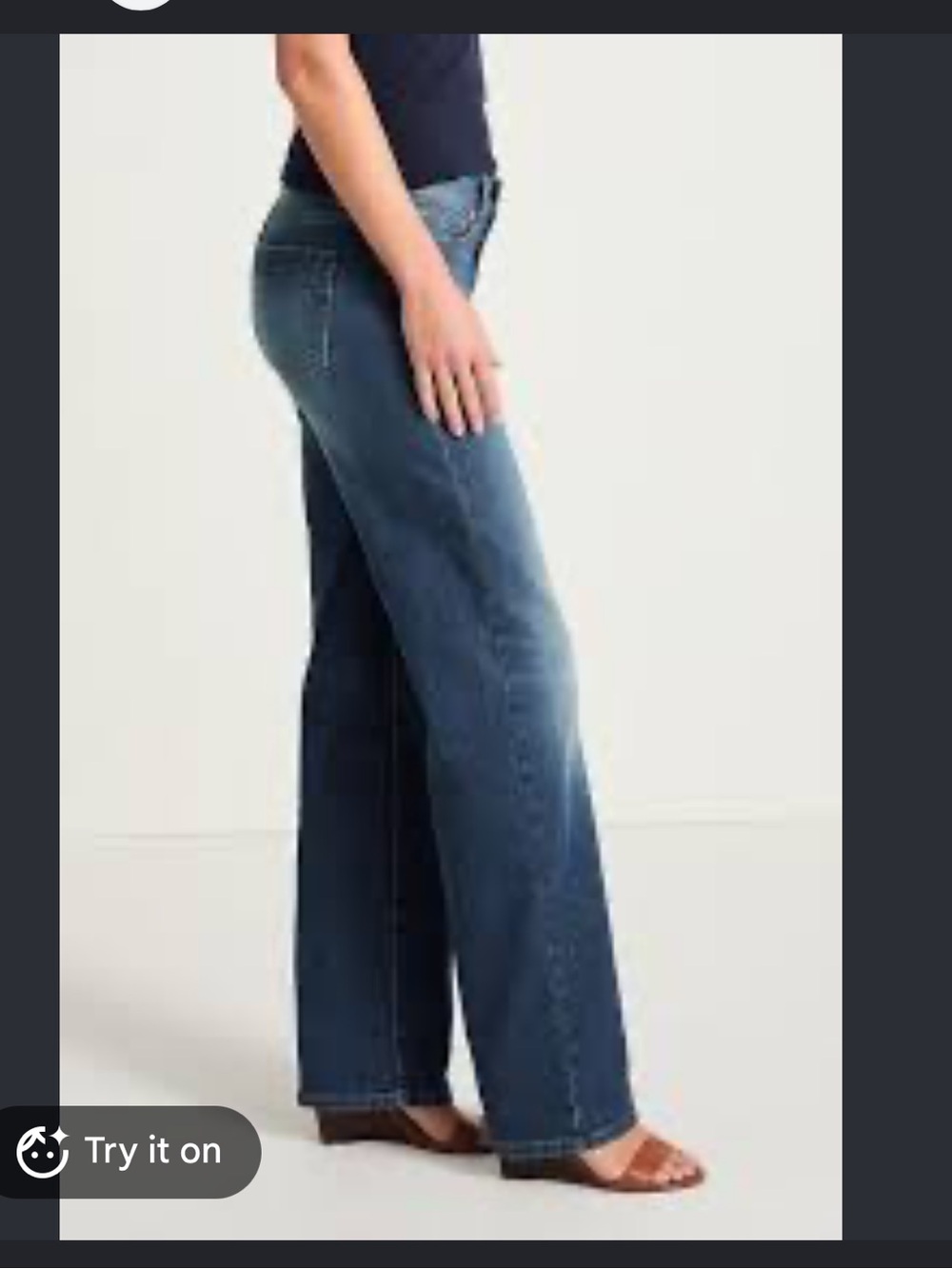 J.Jill High-Rise Wide-Leg Jeans Uptown Wash Size 14 NWT